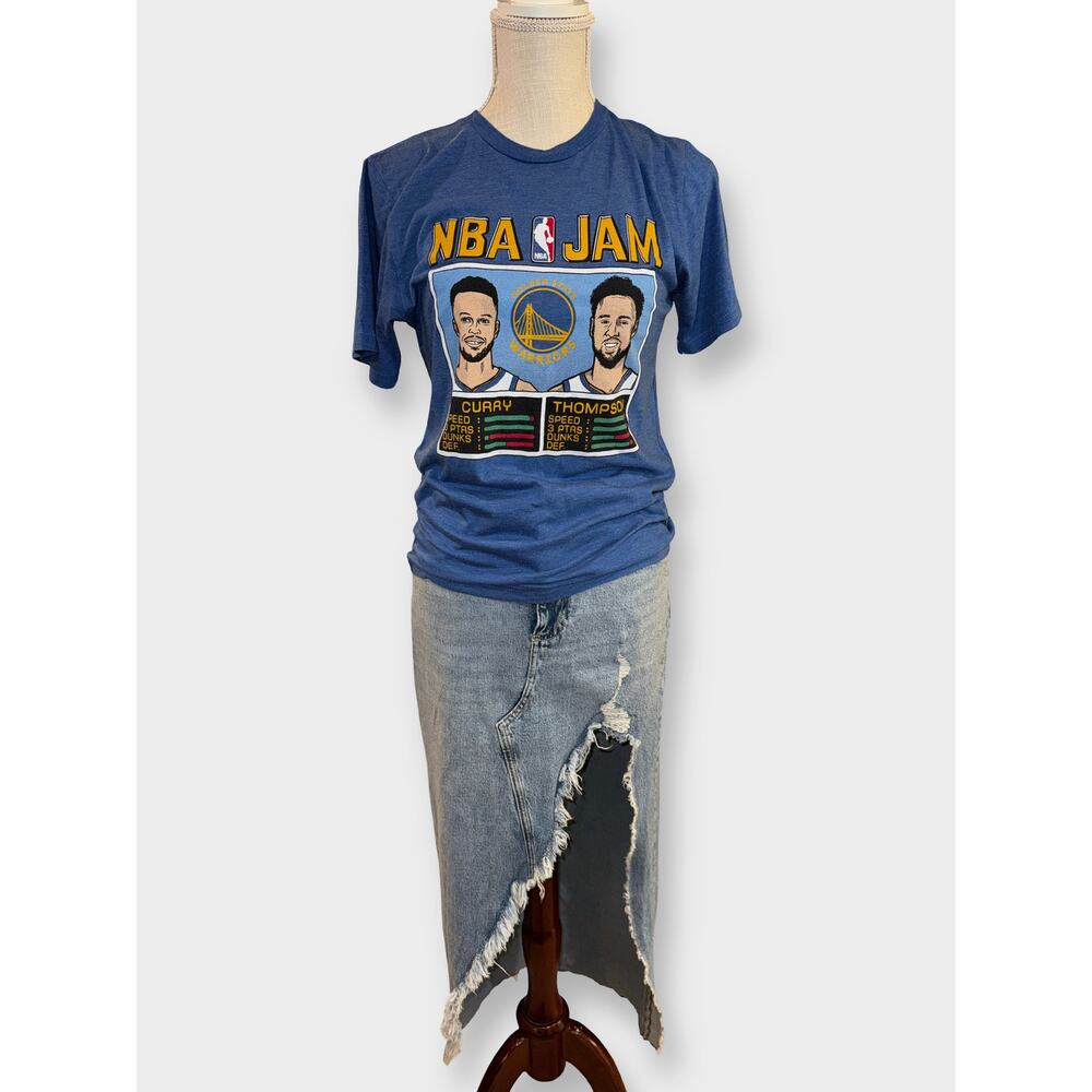 Unisex Homage NBA Jam‎ Golden State Warriors Curry Thompson T Shirt Size XS